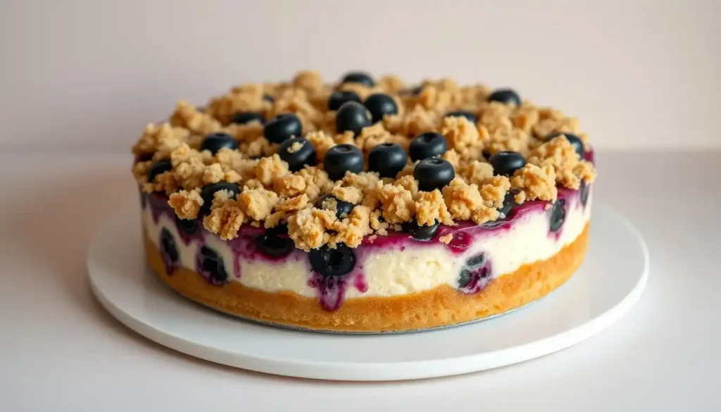 Blueberry Crumble Cheesecake