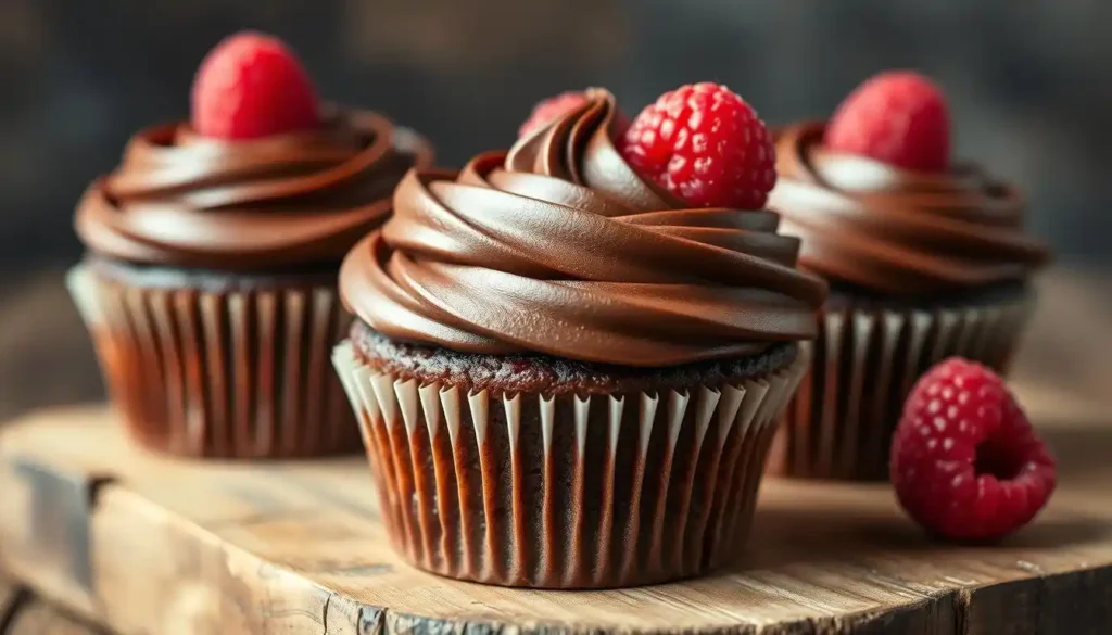 Chocolate Raspberry Cupcakes