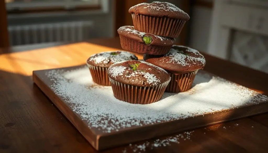 Chocolate Spinach Muffins