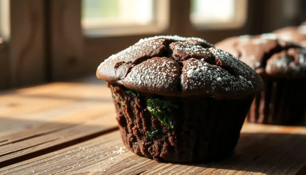 Chocolate Spinach Muffins