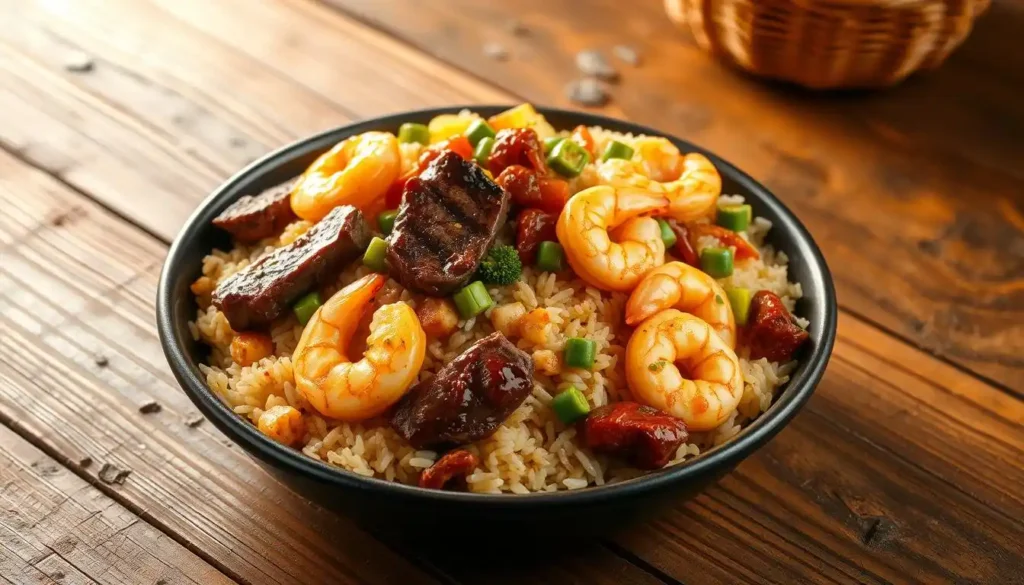 Shrimp & Steak Fried Rice Recipe