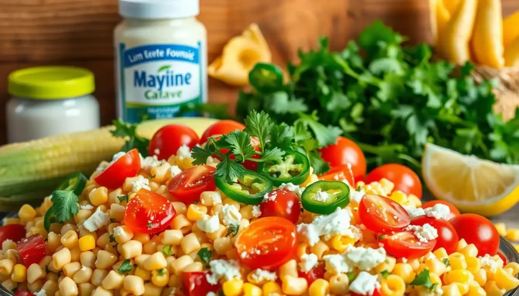 mexican street corn pasta salad​